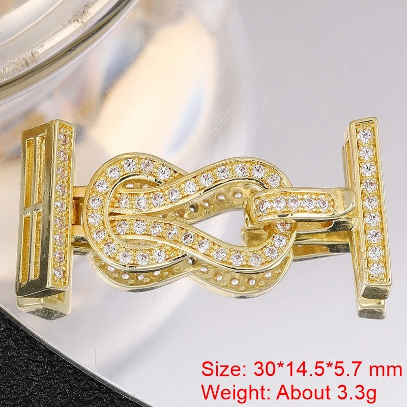 Juya Handmade Designer Decorative Fastener Hooks Clasps for DIY Beadwork Crystal Pearl Jewelry Making Closure Locks Accessories