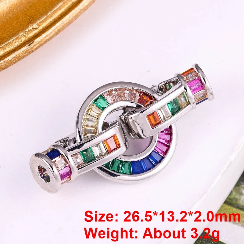 Juya Handmade Designer Decorative Fastener Hooks Clasps for DIY Beadwork Crystal Pearl Jewelry Making Closure Locks Accessories
