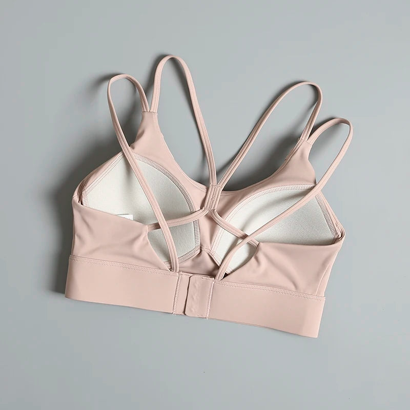 Skin-tight Beautiful Back Sports Bra for Women, Anti-shock, Anti-sagging, High Strength Fitness Bra, All-in-One Yoga Vest, Fall