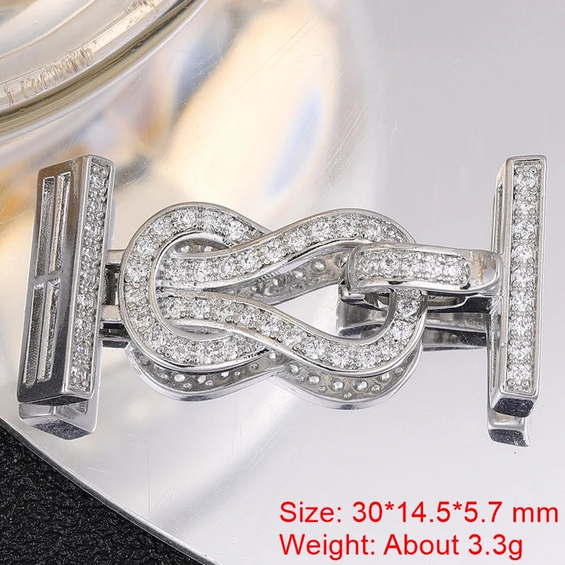 Juya Handmade Designer Decorative Fastener Hooks Clasps for DIY Beadwork Crystal Pearl Jewelry Making Closure Locks Accessories