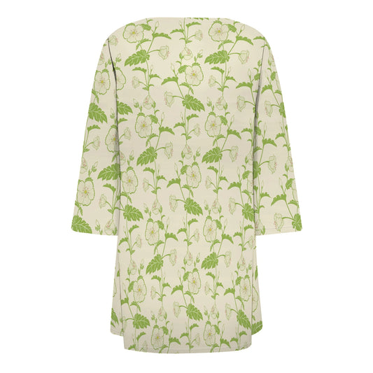 Women's Lightweight Thin Floral Print Half Sleeve Blouse Shirts Coat Cardigan Retro with Pocket