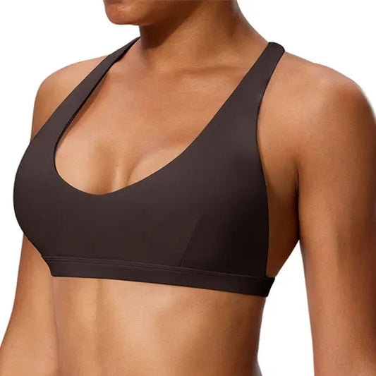 Pad Yoga Bra Clothing Running shockproof Underwear Workout Top Women Fitness Gym Exercise Push up Sports Bra