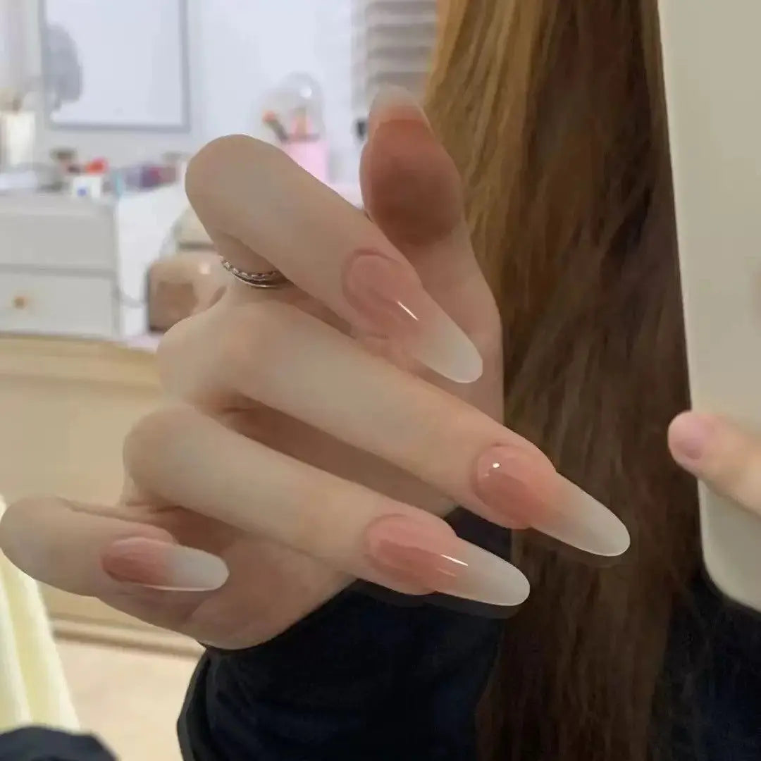 10 PCS Handmade Wearable Nails Kit with Adhesive, Removable False Nails, Nail Decor Art