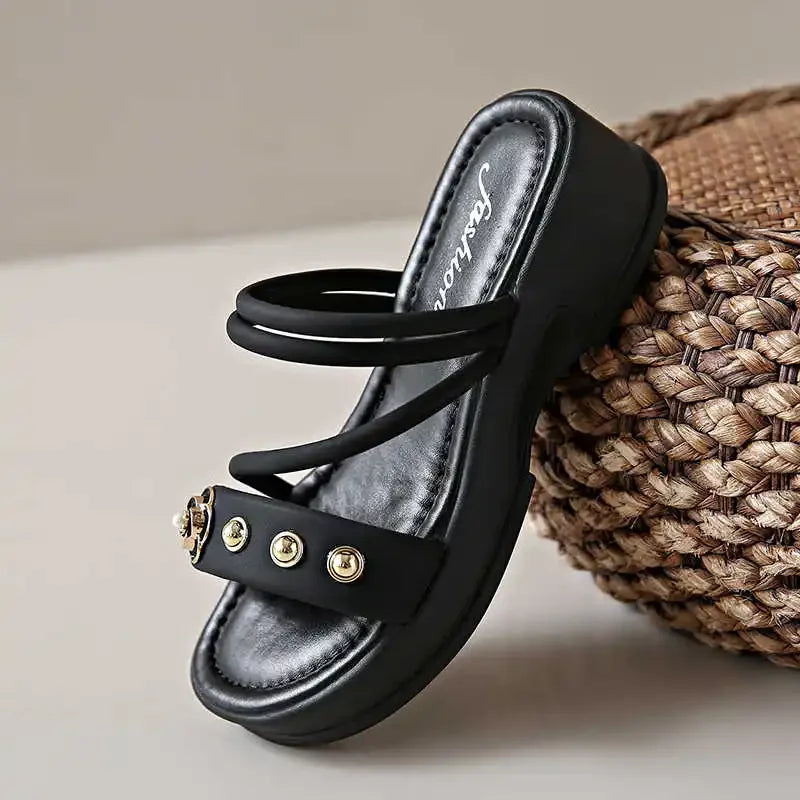 Ventilation Slip-resistant Shose For Women Cute Slippers Shoes Clear Sandals For Women Sneakers Sport Tenks High-level
