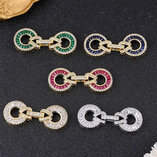 Juya Handmade Designer Decorative Fastener Hooks Clasps for DIY Beadwork Crystal Pearl Jewelry Making Closure Locks Accessories