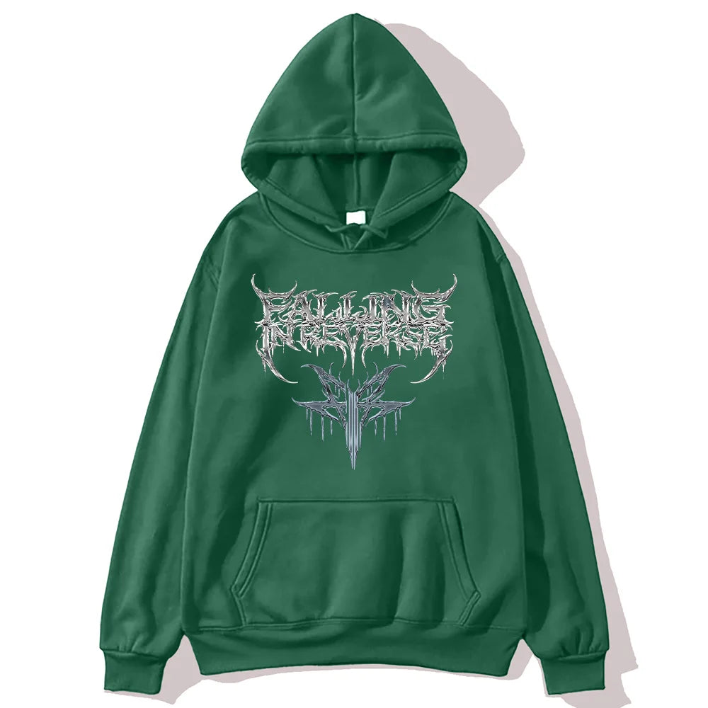 Falling in Reverse 2025 Hoodies Vintage Vintage Hip Hop Versatile Sweatshirts Band Music Fashion Aesthetic Pullovers Unisex Y2K