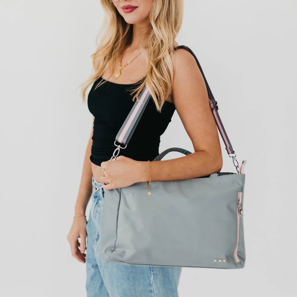 Pretty Simple (NP) - Nylon Tote Bag - Perfect for on the go and Travelling! 5 Colors - Nikki and Co Boutique