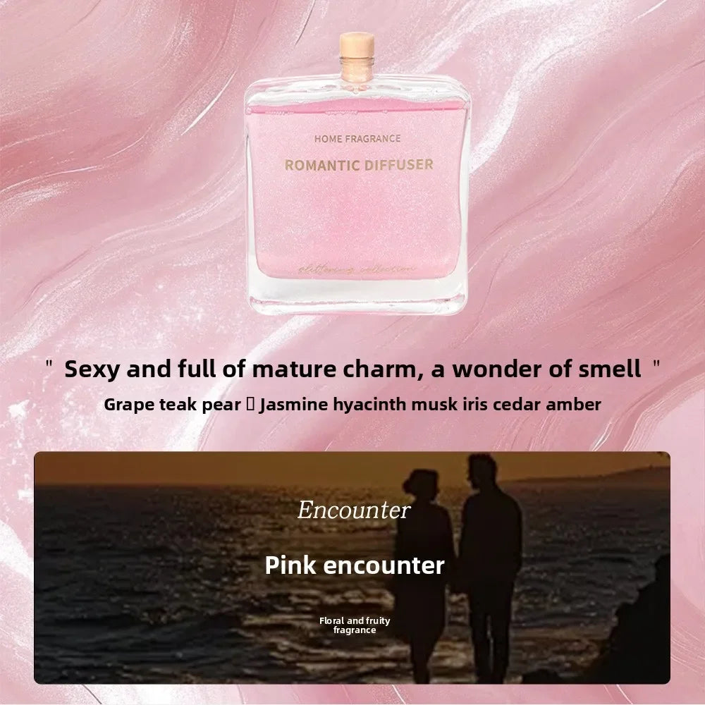 Advanced Quicksand Perfume, Floral Notes, Plant Essential Oil, Home Decoration, Fresh Air, Odor and Fragrance, Reed Diffuser.