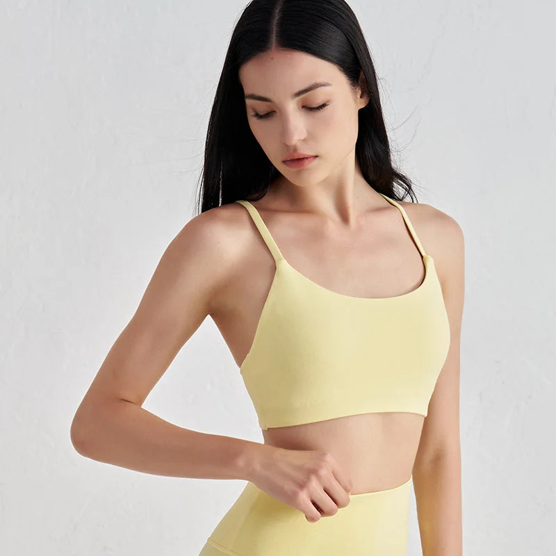 TRY TO BN Sports Bra Gym Sexy Back Push Up High Impact Shockproof Underwear Naked Crop Top Fitness Mujer Workout Women Yoga Bras