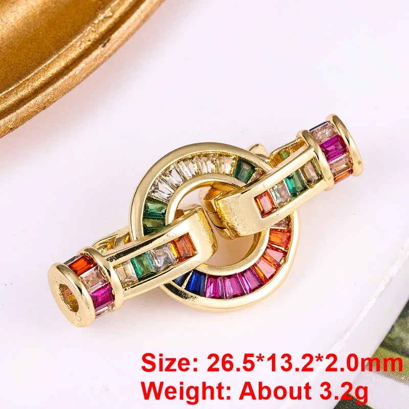 Juya Handmade Designer Decorative Fastener Hooks Clasps for DIY Beadwork Crystal Pearl Jewelry Making Closure Locks Accessories