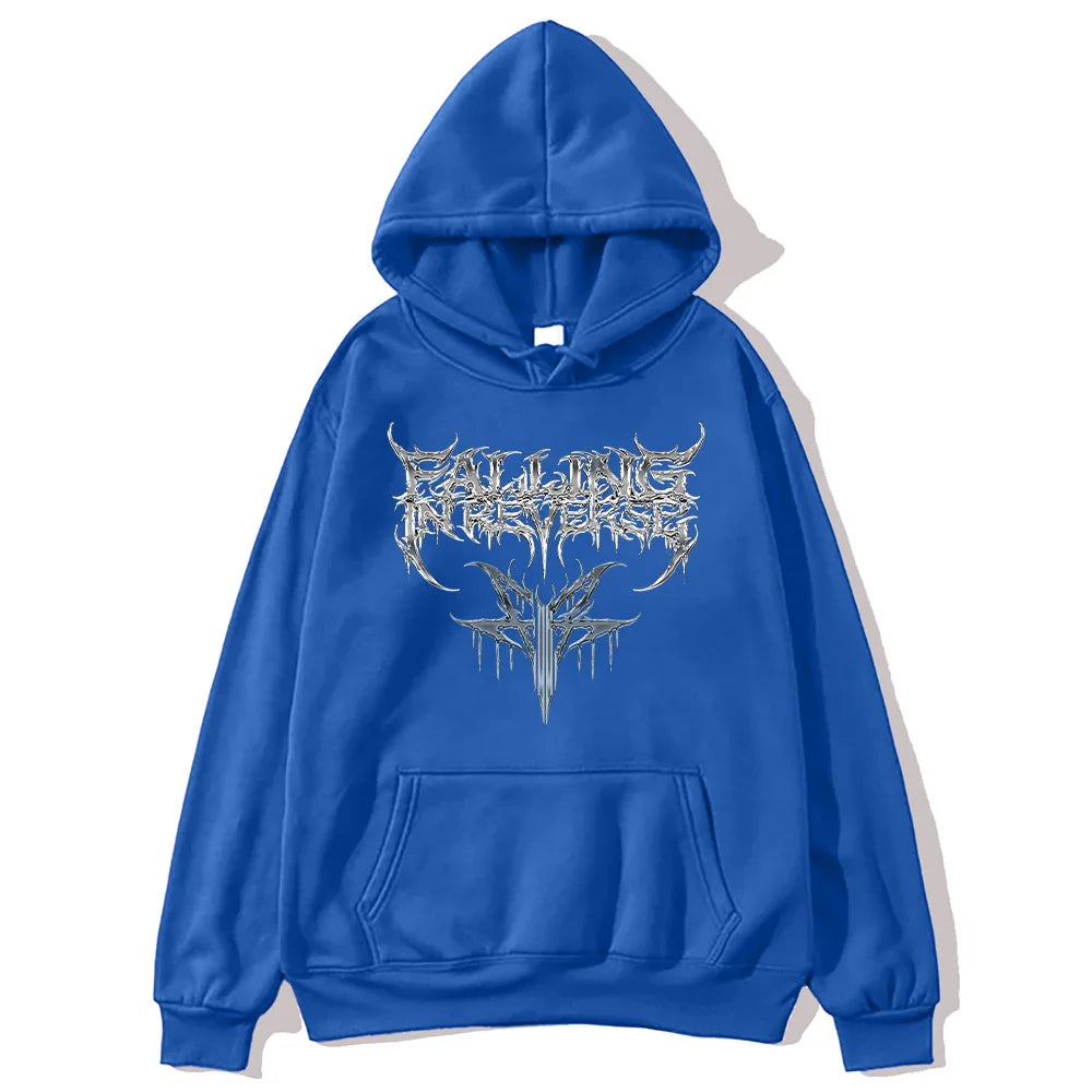 Falling in Reverse 2025 Hoodies Vintage Vintage Hip Hop Versatile Sweatshirts Band Music Fashion Aesthetic Pullovers Unisex Y2K