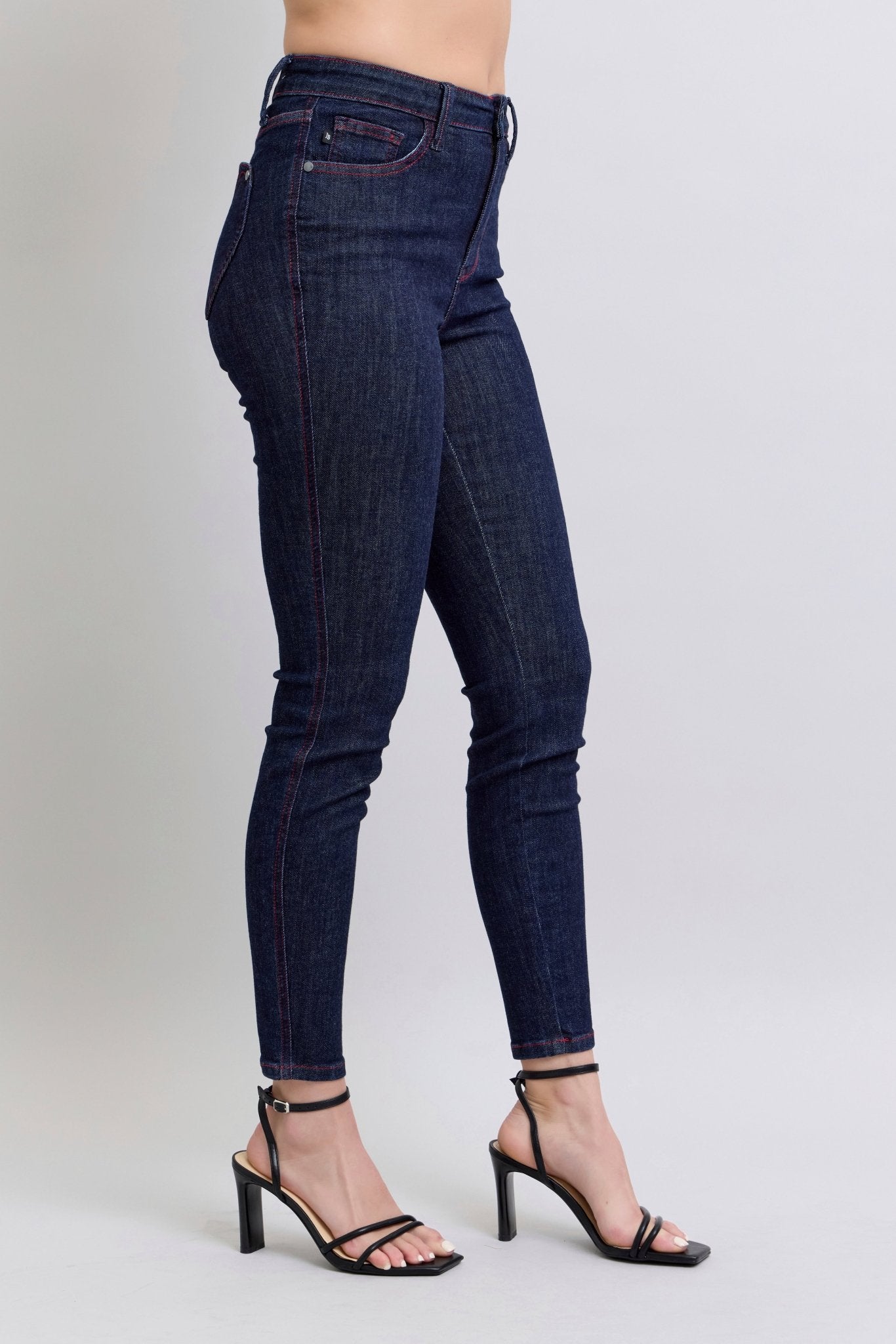 Judy Blue (NP) - High Waisted Heart Shaped Back Pocket, Skinny Jeans - Nikki and Co Boutique