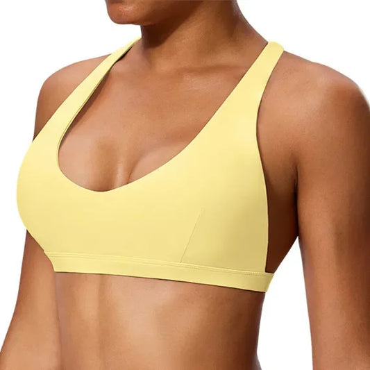 Pad Yoga Bra Clothing Running shockproof Underwear Workout Top Women Fitness Gym Exercise Push up Sports Bra
