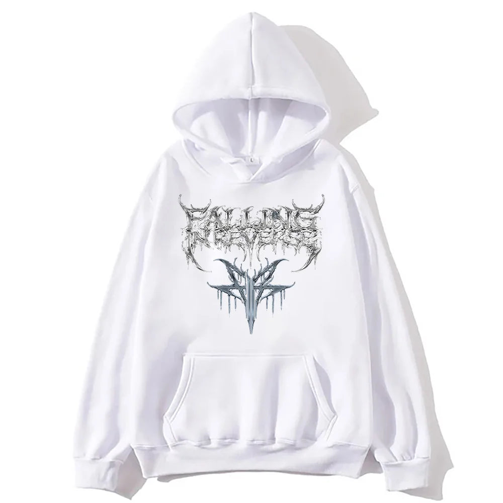 Falling in Reverse 2025 Hoodies Vintage Vintage Hip Hop Versatile Sweatshirts Band Music Fashion Aesthetic Pullovers Unisex Y2K