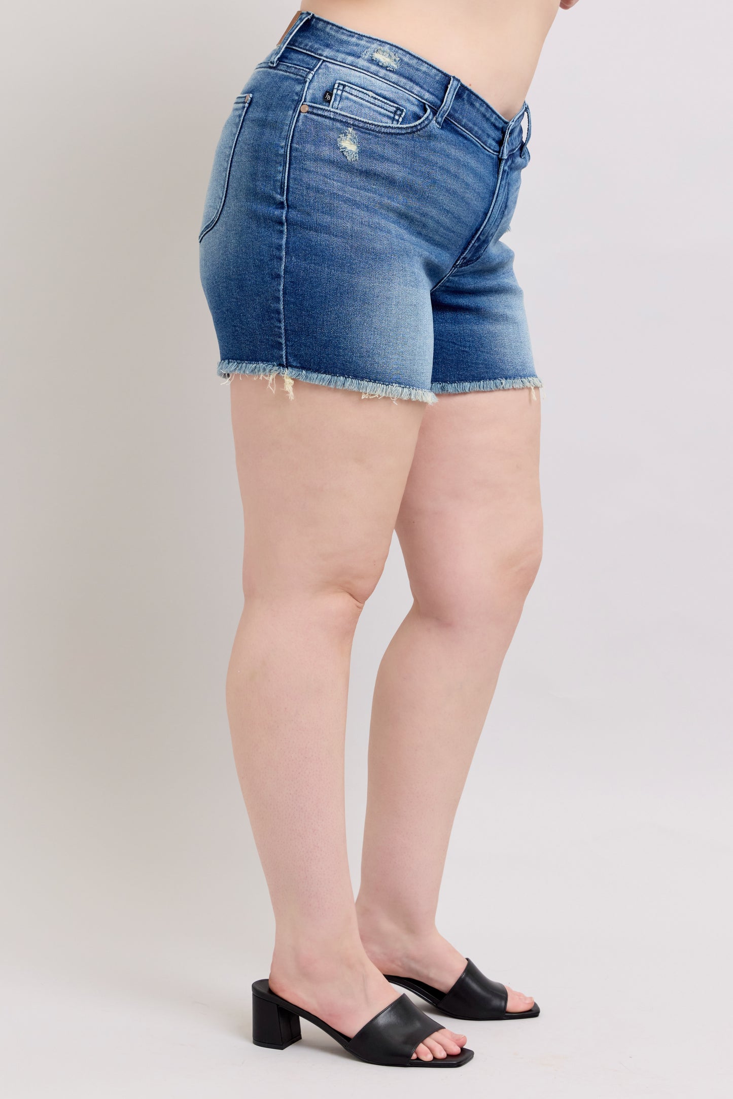 Judy Blue Jeans (NP) - High Waisted, V Front Shorts