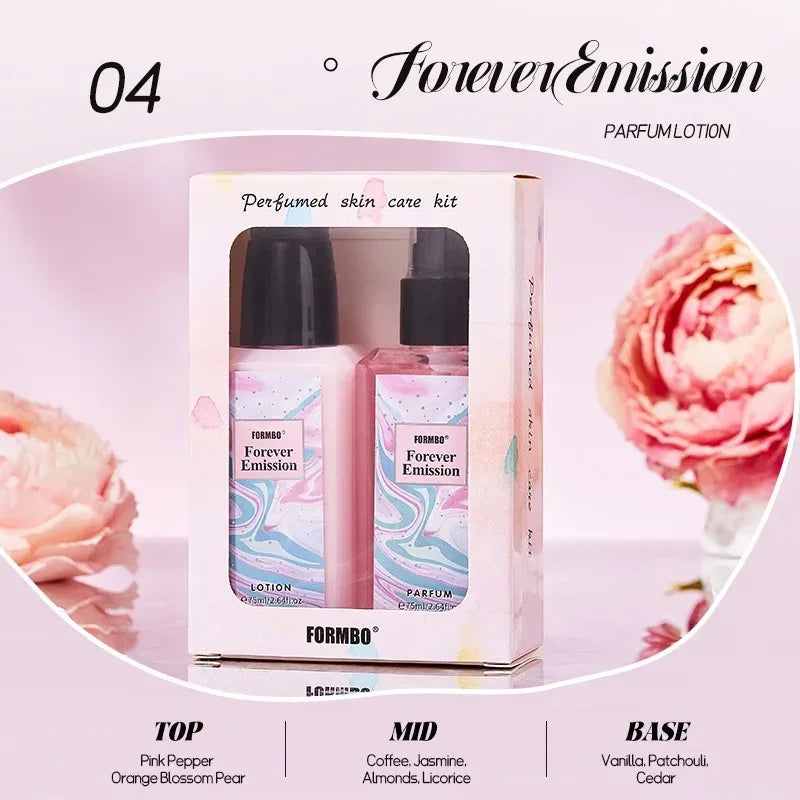 75ml French Floral Perfume Set Popular Long-Lasting Fresh Light Fragrance Perfume Skin Care Kit Popular Women'