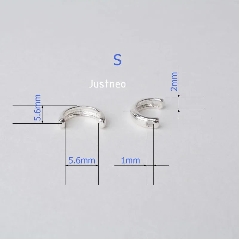 solid 925 sterling silver semicircle Bead Frame, spacer loose bead with 1mm hole jewelry diy components accessories