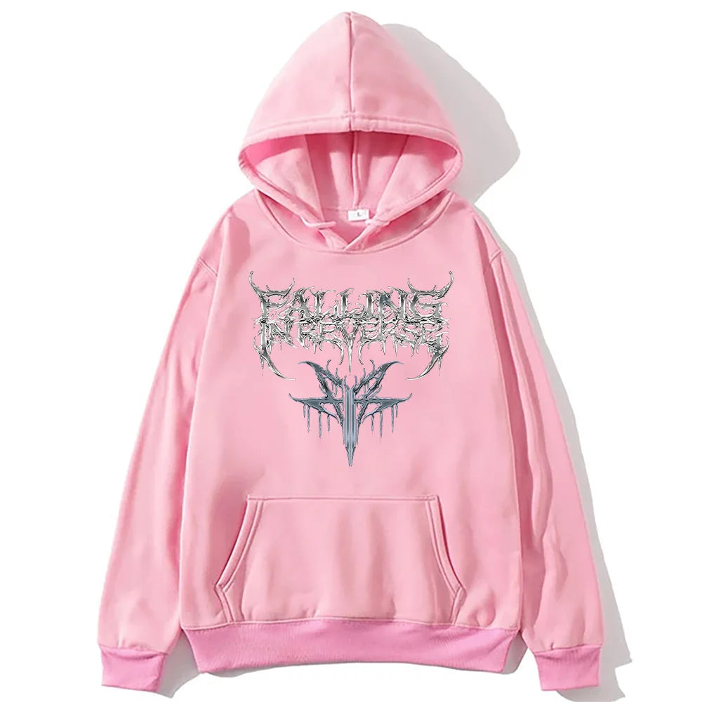 Falling in Reverse 2025 Hoodies Vintage Vintage Hip Hop Versatile Sweatshirts Band Music Fashion Aesthetic Pullovers Unisex Y2K