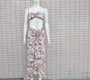 Printed Two-piece Sets Woman Summer 2024 Sexy Pleated Ruffled Edge Dress and Sleeveless Vest Suit for Female New Streetwear
