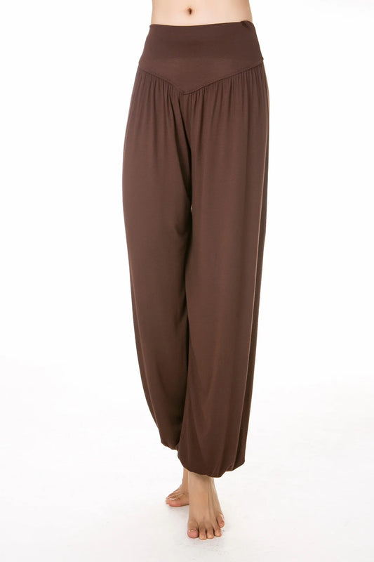 New Casual Loose Leisure Dance Long Modal Pants Loose Sports Pants Soft Women Solid Bloomers Fitness Sports Yoga Pantss