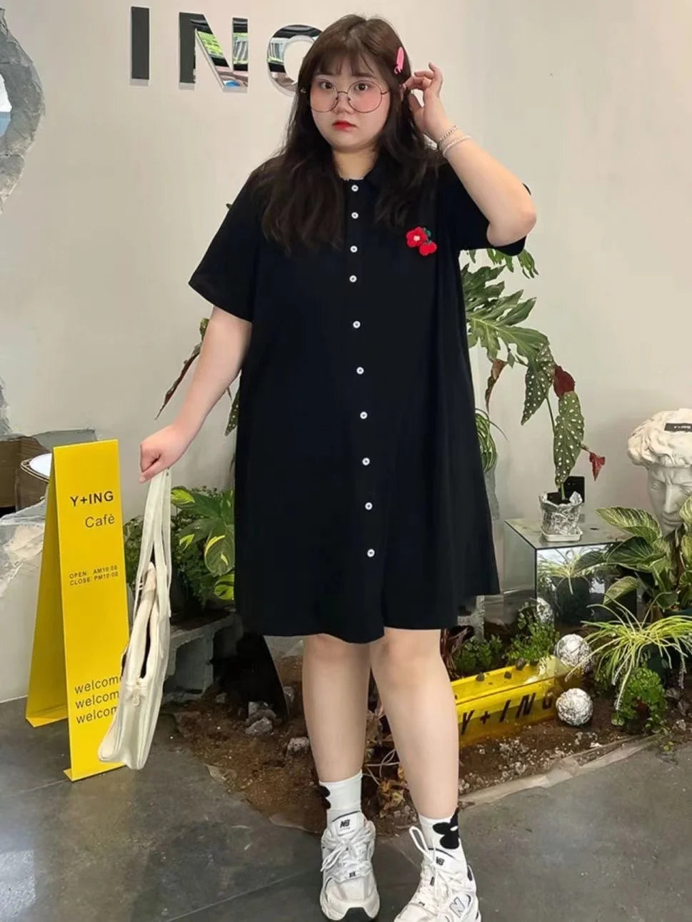 Women's Short-Sleeved Cotton T Shirt Dress, Plus Size, Loose Fat, Lady Oversize Dresses, Female Clothing Casual 150kg Summer New