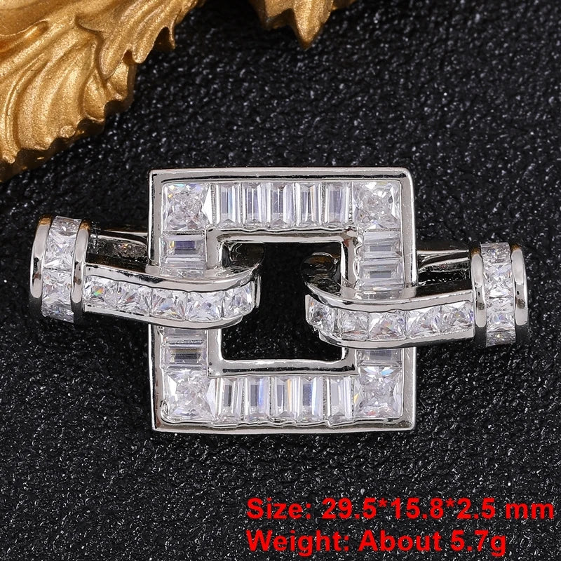 Juya Handmade Designer Decorative Fastener Hooks Clasps for DIY Beadwork Crystal Pearl Jewelry Making Closure Locks Accessories