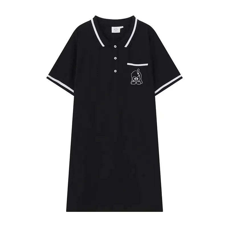 Women's Short-Sleeved Cotton T Shirt Dress, Plus Size, Loose Fat, Lady Oversize Dresses, Female Clothing Casual 150kg Summer New
