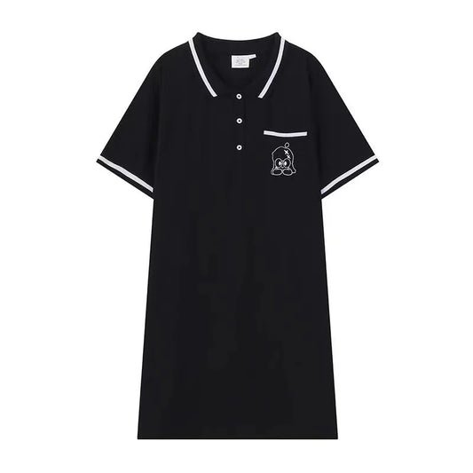 Women's Short-Sleeved Cotton T Shirt Dress, Plus Size, Loose Fat, Lady Oversize Dresses, Female Clothing Casual 150kg Summer New