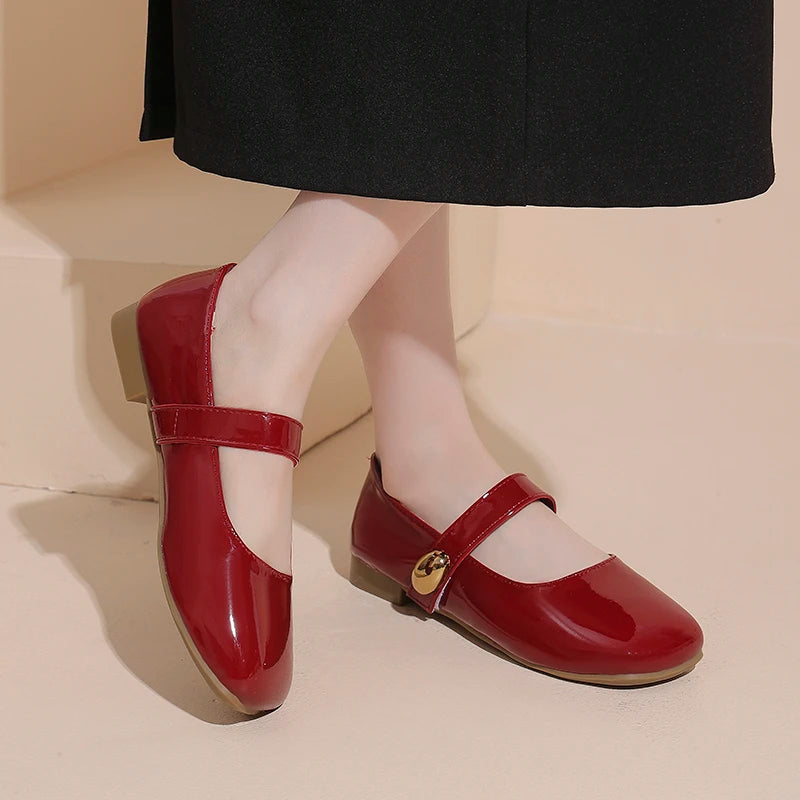Flat Retro Versatile High Heels Spring and Autumn New French Slip-on Lightweight Pointed Toe Elegant Shoes for Women