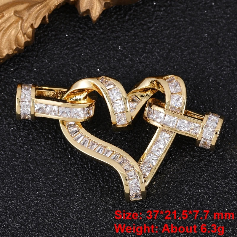 Juya Handmade Designer Decorative Fastener Hooks Clasps for DIY Beadwork Crystal Pearl Jewelry Making Closure Locks Accessories