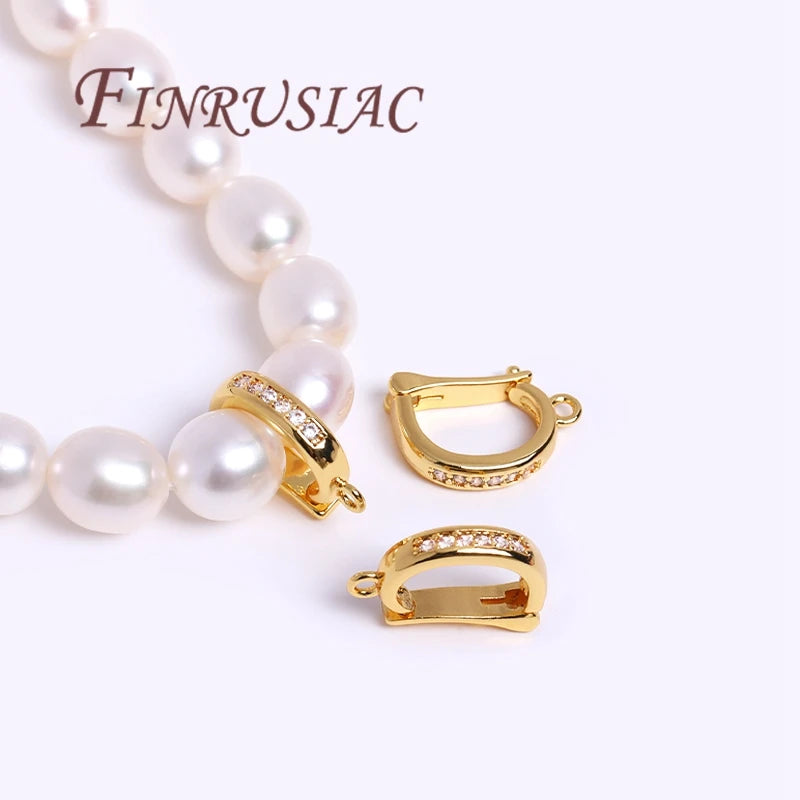 18K Gold Plated Charms Bail Beads Spacer Beads Bails For Pendants Connectors For DIY Jewelry Making Supplies