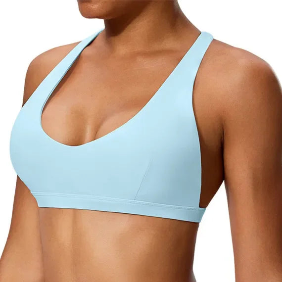 Pad Yoga Bra Clothing Running shockproof Underwear Workout Top Women Fitness Gym Exercise Push up Sports Bra