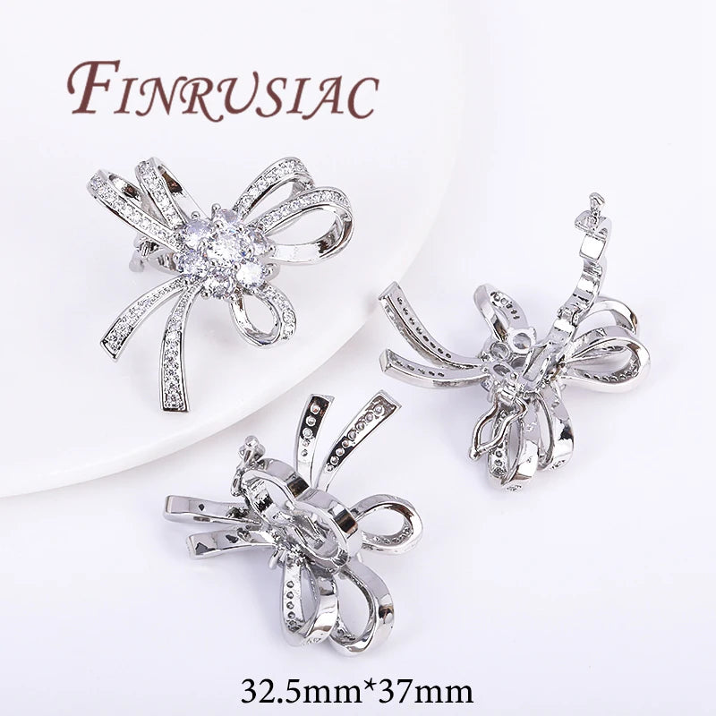 18K Gold Plated Brass Butterfly Clasps For Jewelry,Fasteners For Bracelets,Necklace Clasp Findings,DIY Jewelry Accessories