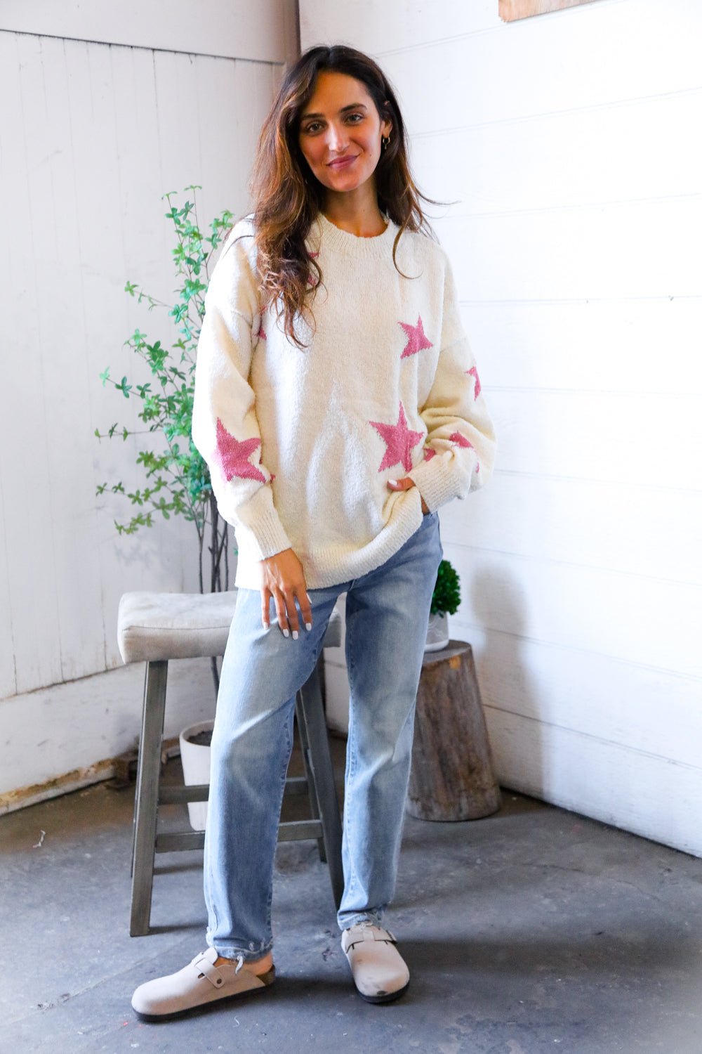 Stargazing Autumn Nights Knit Pullover Sweater