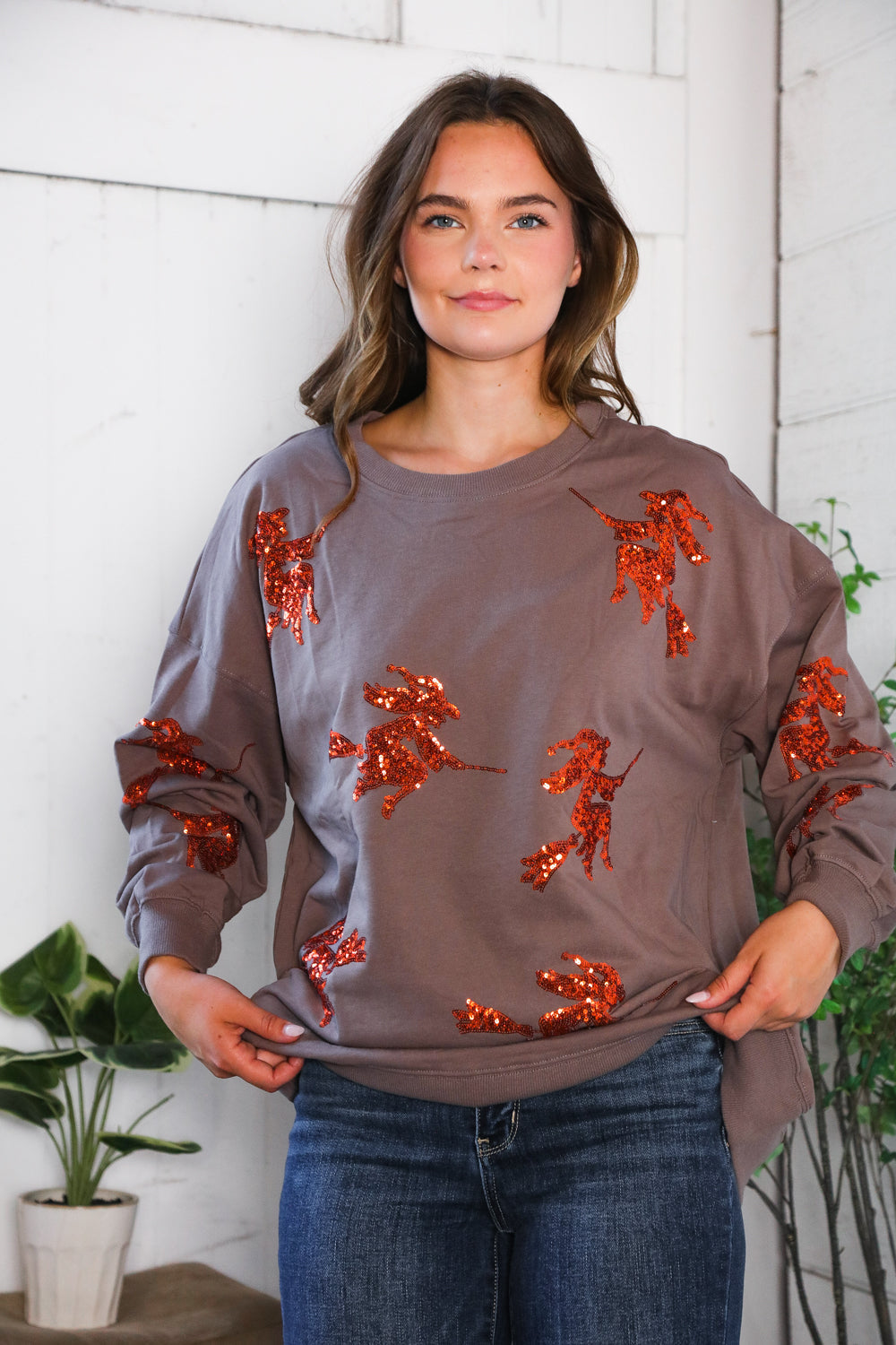Sequins and Spells Spooky Pullover