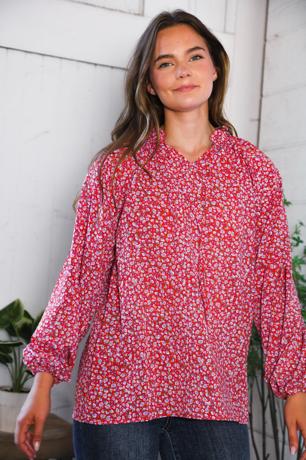Poppy Daydream Floral Woven Blouse