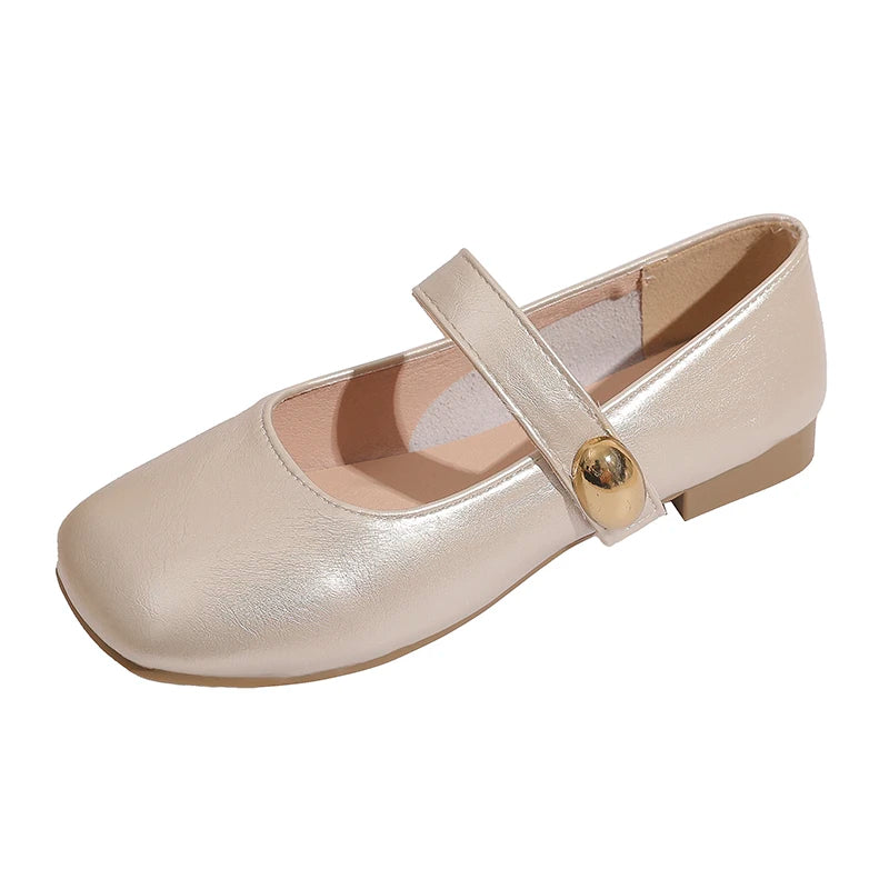 Flat Retro Versatile High Heels Spring and Autumn New French Slip-on Lightweight Pointed Toe Elegant Shoes for Women
