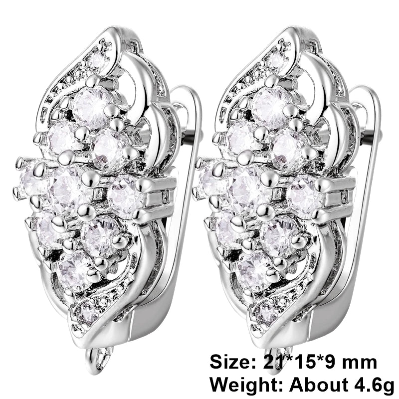 Juya 2Pcs Antiallergic Earwire Fasteners Basic Fixtures Earring Hook Clasps Accessories For DIY Women's Charms Earrings Making