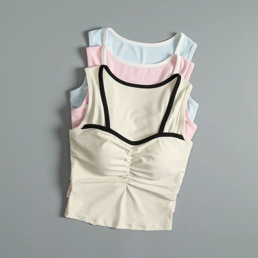 Running shockproof lingerie for women in summer yoga training quick-drying bra gym sports vest wear outside