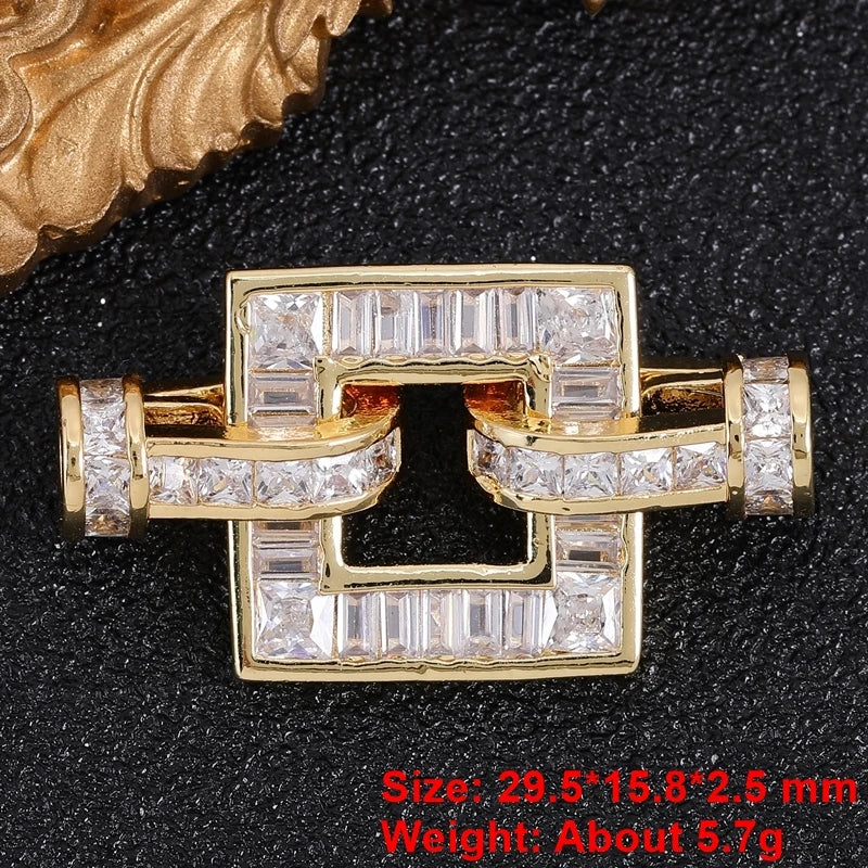 Juya Handmade Designer Decorative Fastener Hooks Clasps for DIY Beadwork Crystal Pearl Jewelry Making Closure Locks Accessories