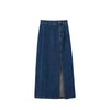 Retro Hong Kong Sle High Waist Slim Fit Denim  Skirt Women's Summer plus Size Mid-Length Bodycon Skirts Autumn