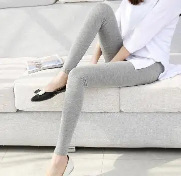 Solid Colorful Leggings For Women 7xl 6XL 5XL Large Size Modal Cotton Tight Pants Grey Black White Pink Blue Purple 5XL 4XL Lady