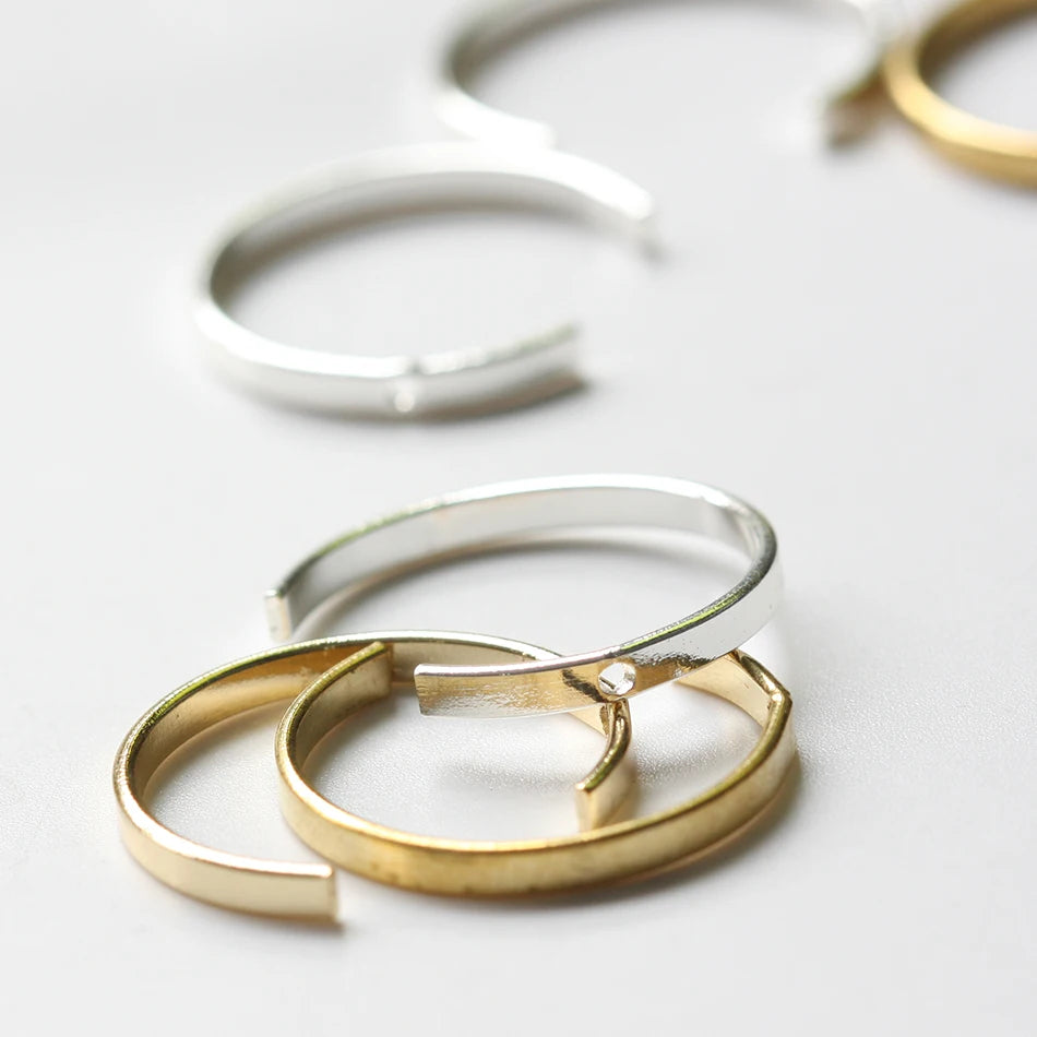 Premium Plated Solid Brass Moon - C Shape - Circle - 22.8x20.8mm (4087C)