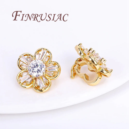 18K Gold Plated Brass Butterfly Clasps For Jewelry,Fasteners For Bracelets,Necklace Clasp Findings,DIY Jewelry Accessories