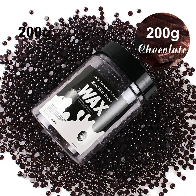 Unisex Painless Hot Film Wax Beans 200g-400g Canning Fast Waxing for Bikini Area Face And Body Hair Removal