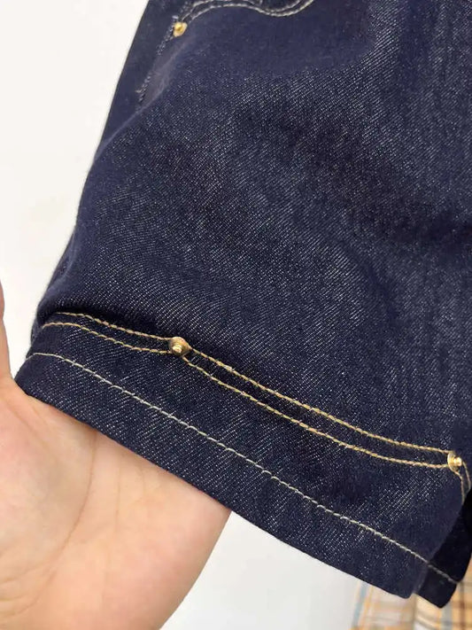 High Waist Plus Size Women's Short Fashion New Commuting Straightleg Jean Summer Simple All Match Wide Leg Pants