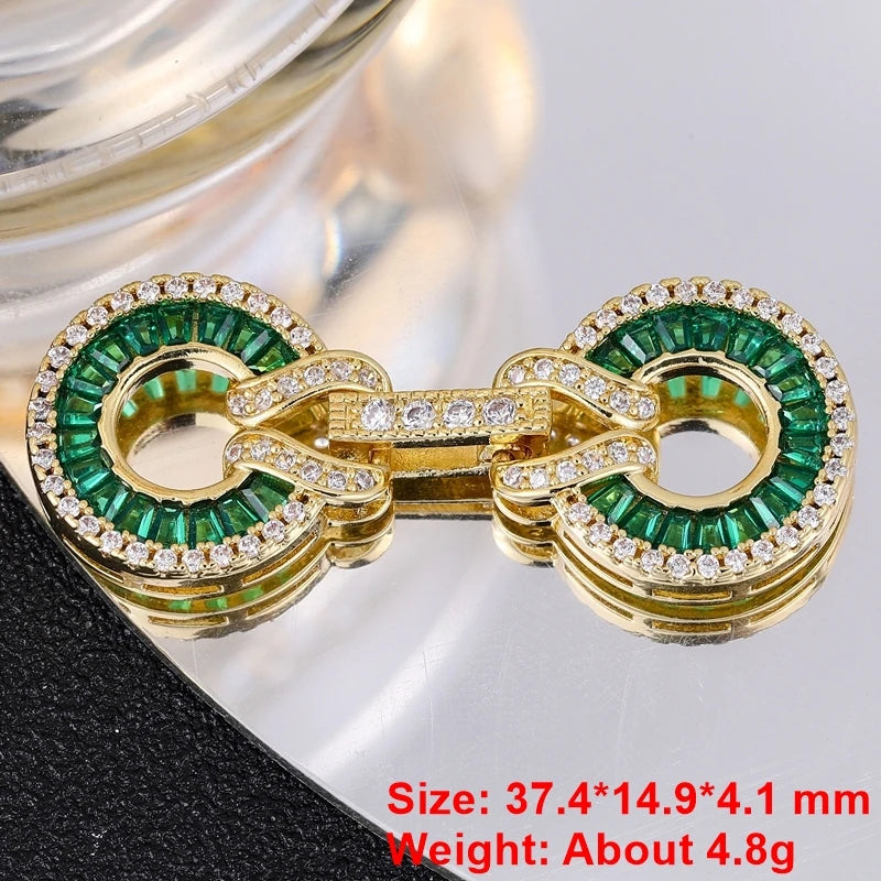 Juya Handmade Designer Decorative Fastener Hooks Clasps for DIY Beadwork Crystal Pearl Jewelry Making Closure Locks Accessories