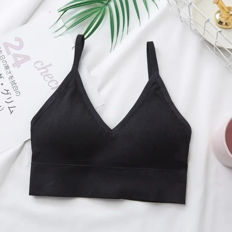 Women Sports Bra Back Bra Quick Dry Padded Sexy Crop Tops Tube Top Female Streetwear Gym Brassiere Top Push Up Sports Bra Tops