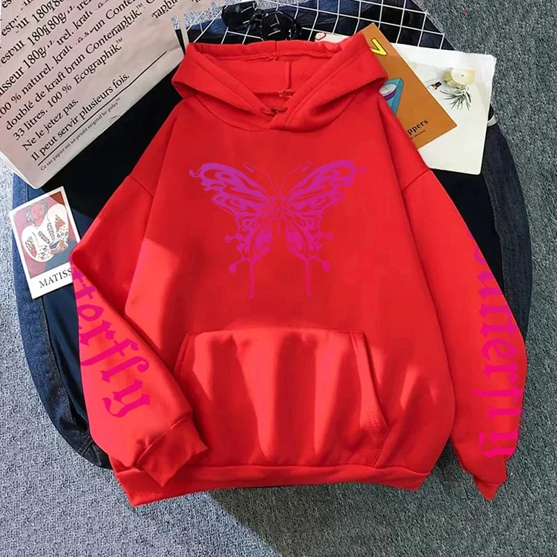 Versatile Women's Sweatshirts Hot Sales Autumn Winter Pullovers Hoodies Woman Style Fashion Casual Sports Print Daily Simplicity