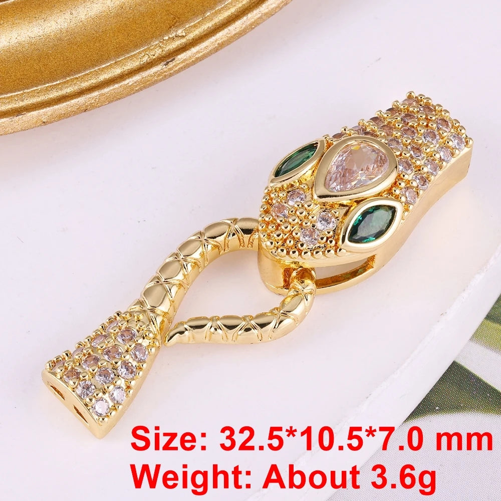 Juya Handmade Designer Decorative Fastener Hooks Clasps for DIY Beadwork Crystal Pearl Jewelry Making Closure Locks Accessories